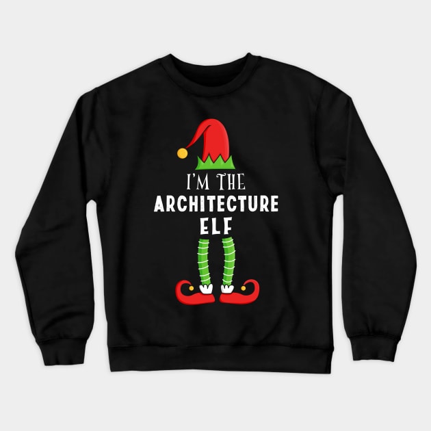 Architecture Elf Christmas Matching Family Gift Crewneck Sweatshirt by qwertydesigns